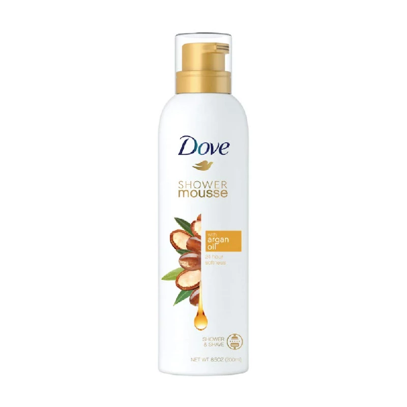 Dove Creamy Shower and Shaving Mousse with Argan Oil, 200 ml-1.webp